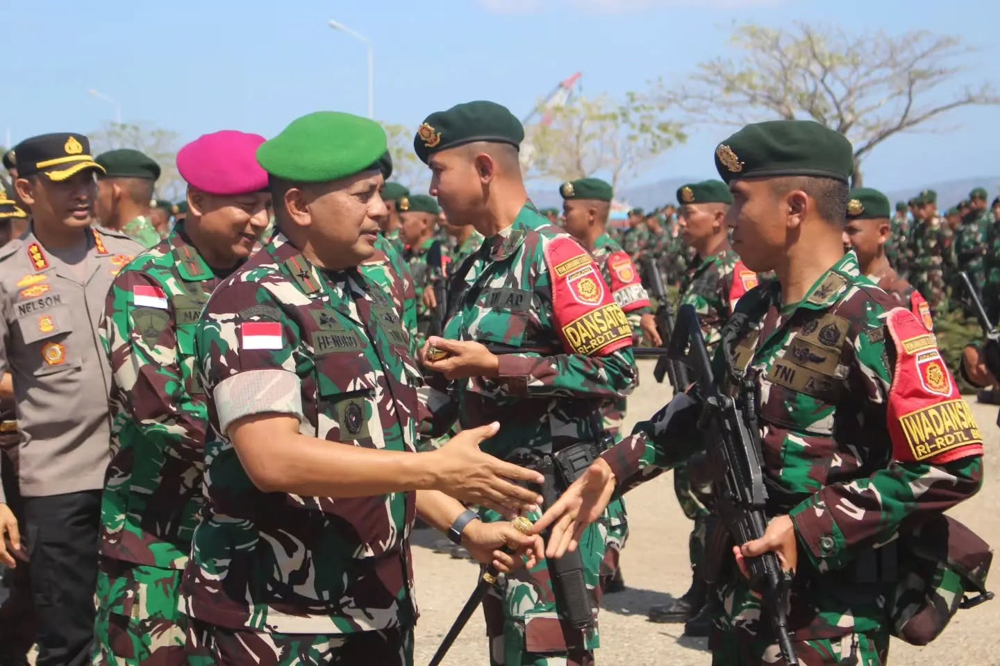 Satgas Pamtas Yonarhanud 2 Kostrad Akhiri Penugasan, Danrem 161/WS Sampaikan Apresiasi