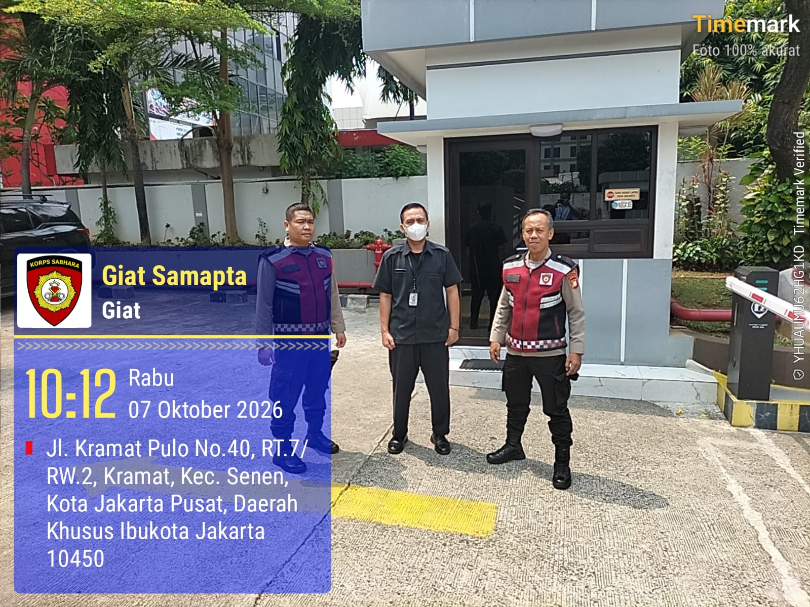 Polsek Senen Patroli Sambangi Sejumlah Obyek Vital di Jakarta Pusat