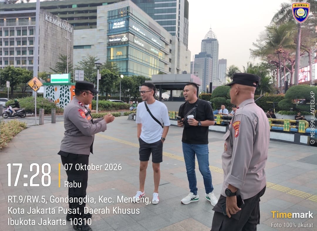 Polisi Ingatkan Warga Waspada Copet dan Jambret Saat Melintas di Kawasan Thamrin