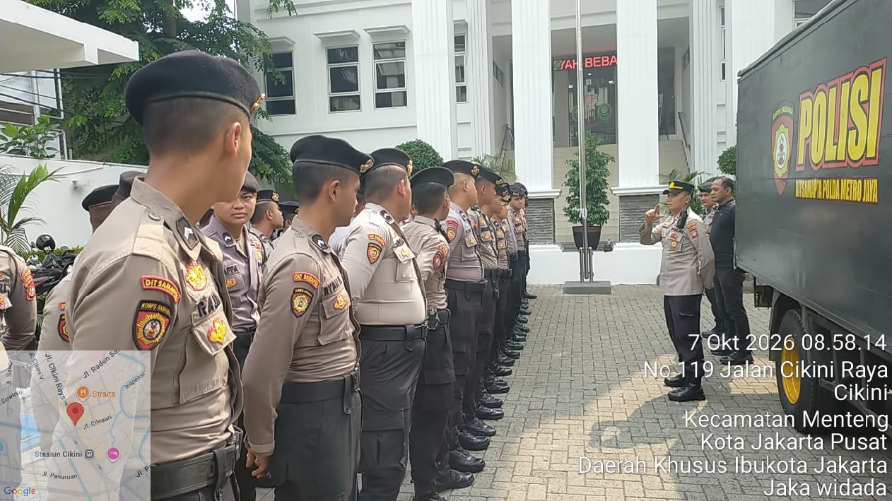 Polsek Metro Menteng Siapkan Pengamanan Humanis Untuk Aksi KSPI di PTTUN Jakarta