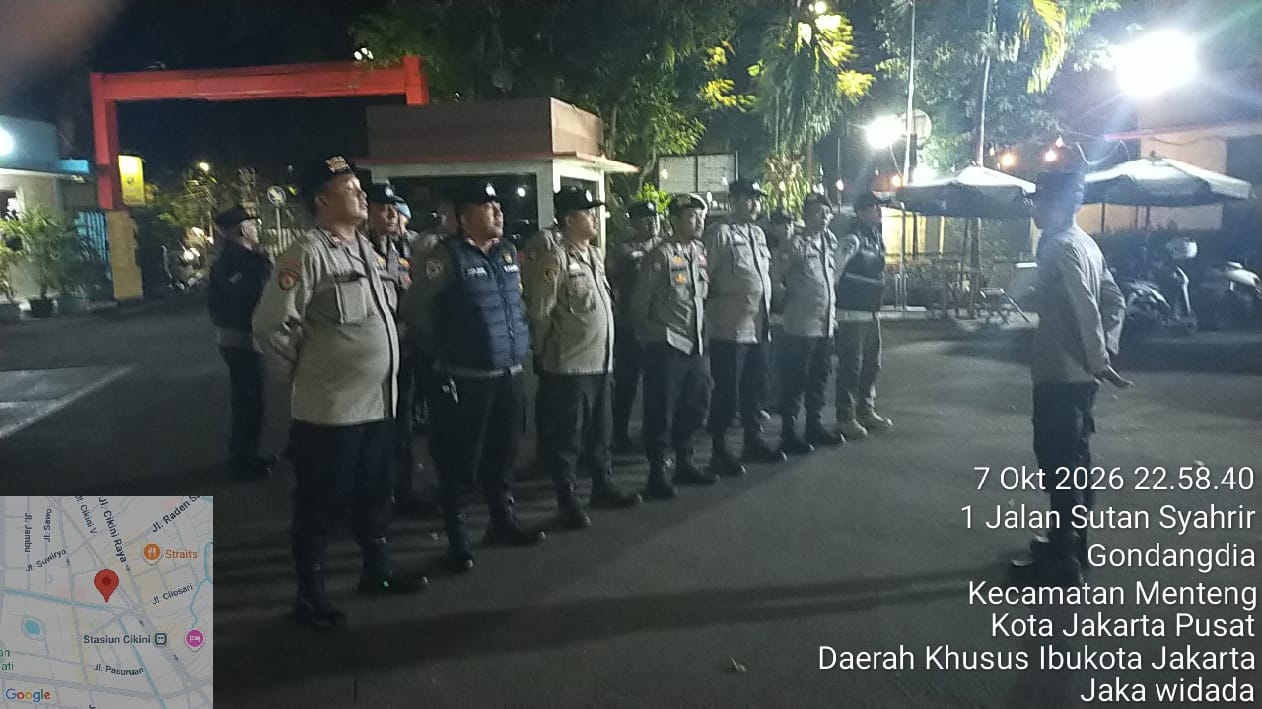 Patroli Tengah Malam Digencarkan, Polisi dan Tiga Pilar Sasar Titik Rawan di Menteng