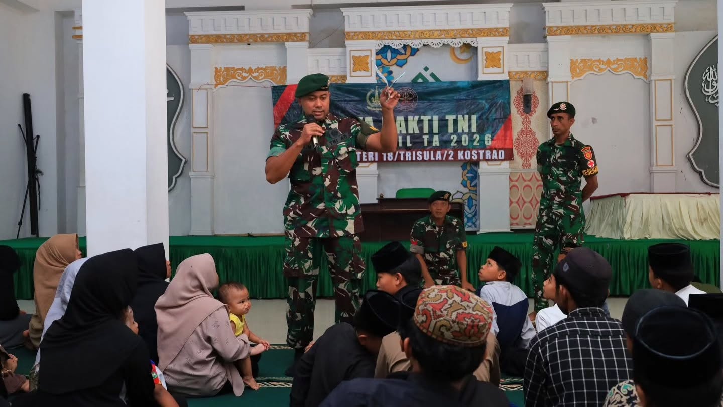 Peduli Kesehatan Generasi Muda, Brigif 18 Kostrad Gelar Penyuluhan di Panti Asuhan Al Kaaf