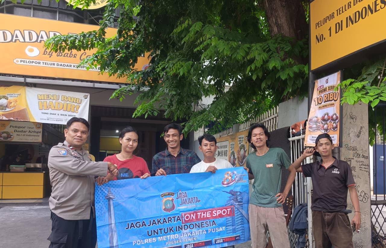 Polsek Senen Gandeng Pengamen, Pedagang Kopi, dan Petugas Parkir Jaga Kamtibmas Jakarta