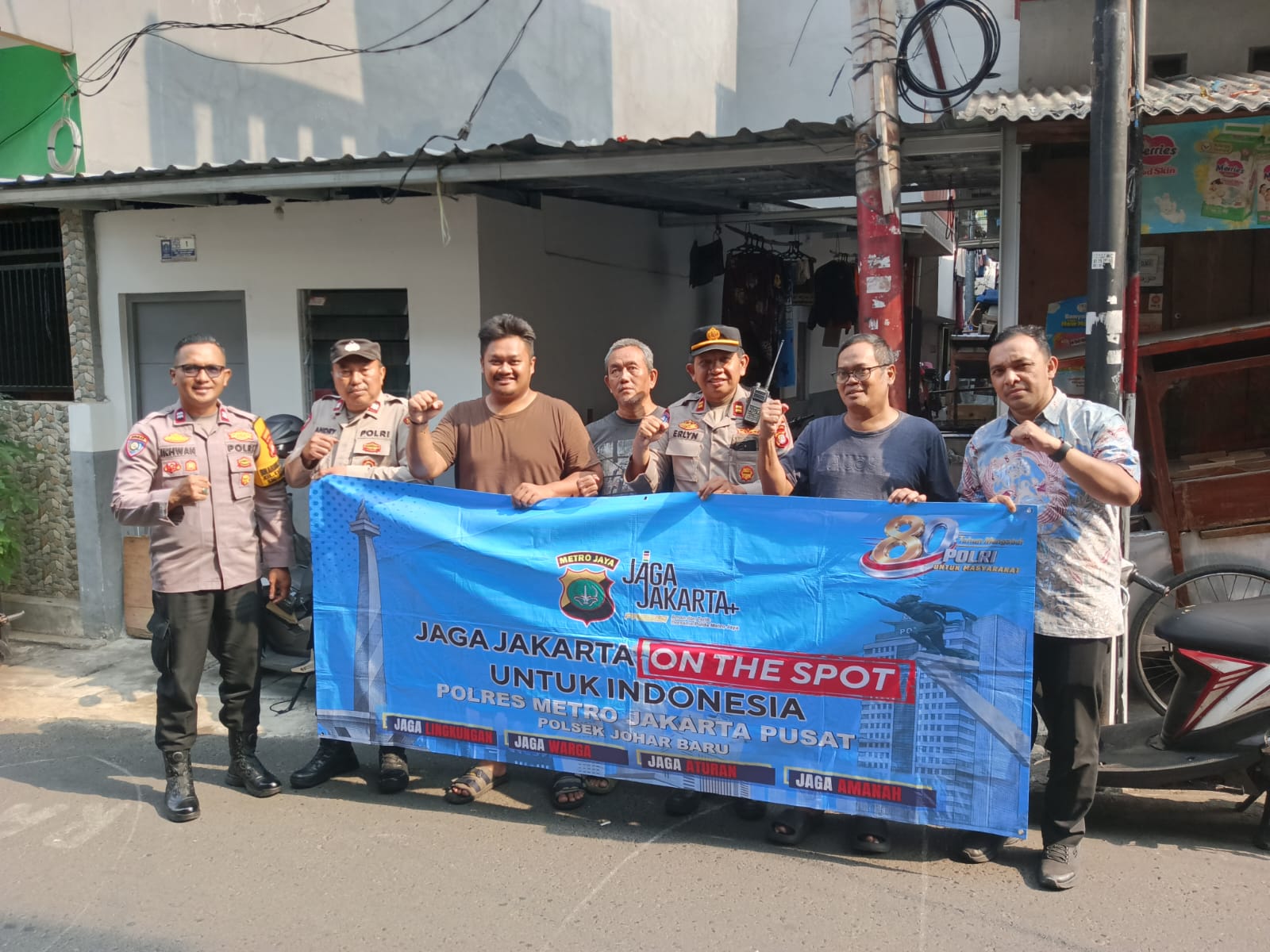 Jaga Jakarta On The Spot, Polsek Johar Baru dan Warga Bersinergi Ciptakan Lingkungan Aman