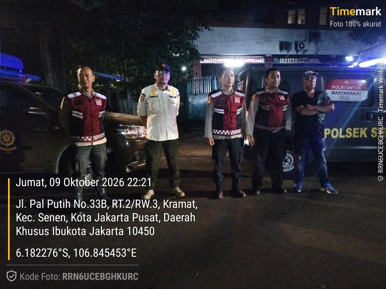 Polsek Senen Gelar Apel Cipta Kondusif dan Patroli Gabungan Tiga Pilar