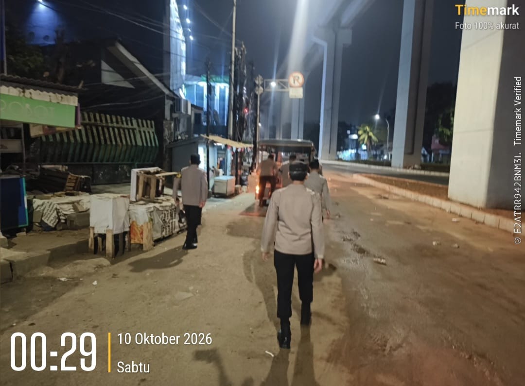 Cegah Tawuran dan Kriminalitas, Polisi Perkuat Penjagaan di Perbatasan Tambak-Manggarai