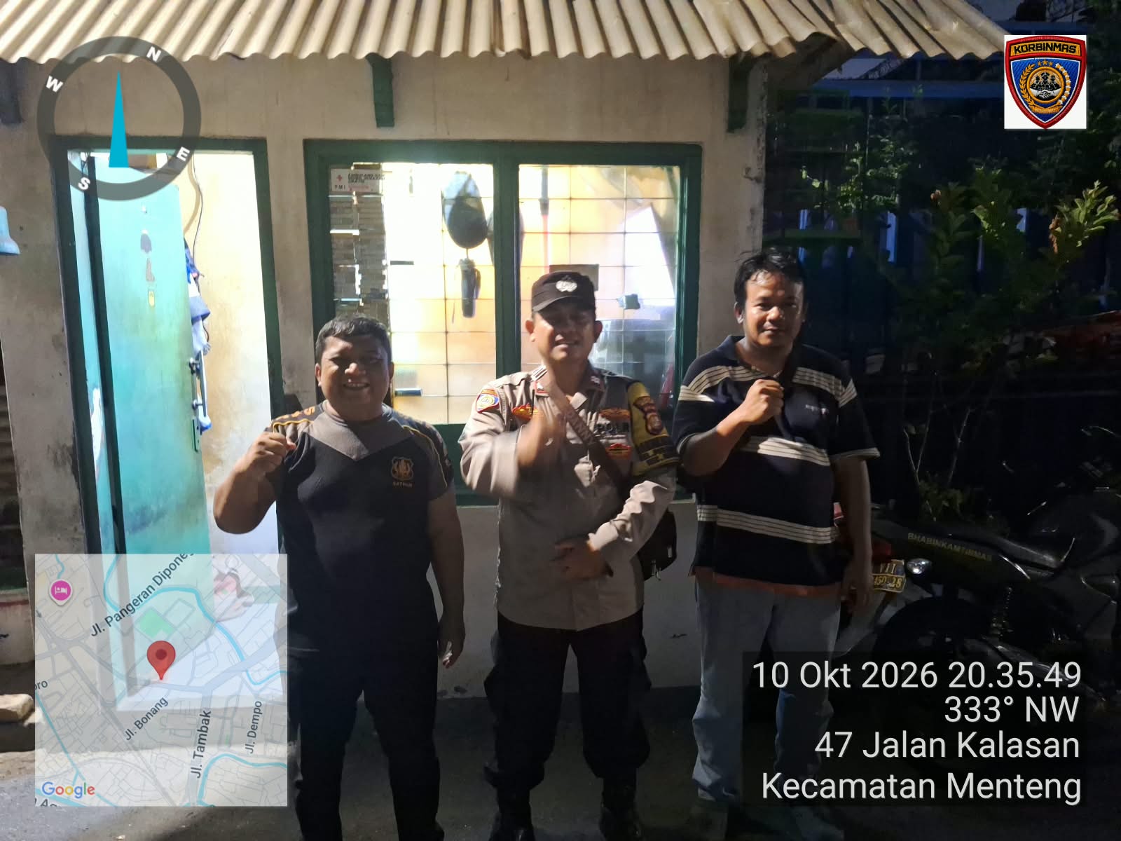 Perkuat Keamanan Lingkungan, Bhabinkamtibmas Pegangsaan Ajak Warga Aktifkan Satkamling