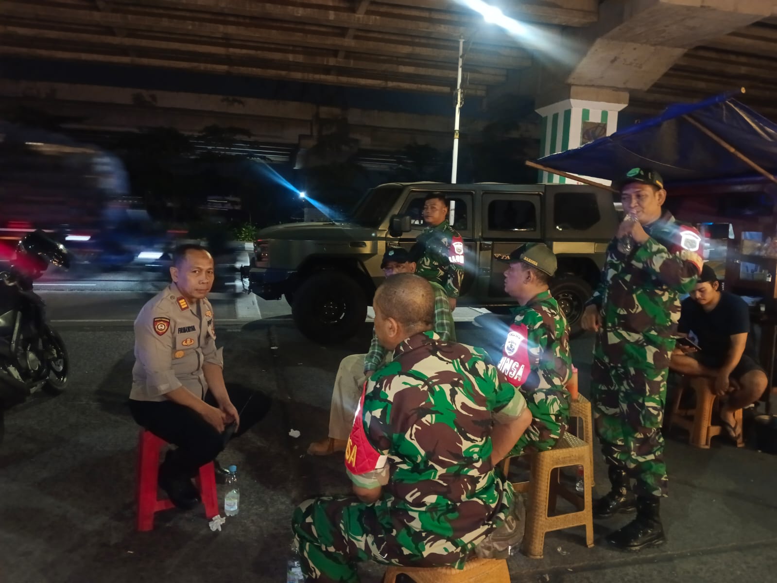 Sinergi Patroli TNI-Polri dan Komduk Perkuat Keamanan Wilayah Duren Sawit