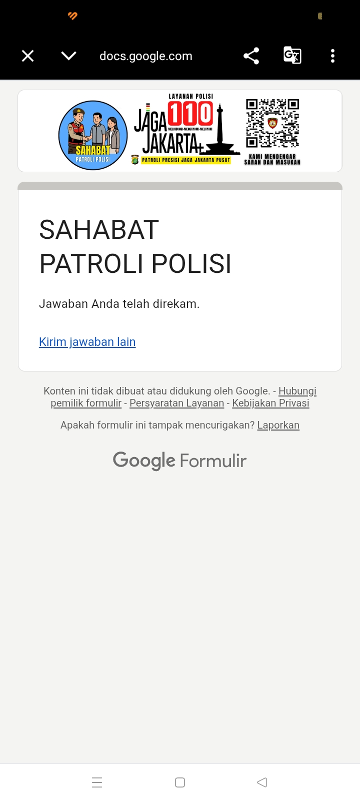 Tingkatkan Keamanan Wilayah, Polsek Metro Gambir Gelar Patroli Strong Point di Kebon Kelapa