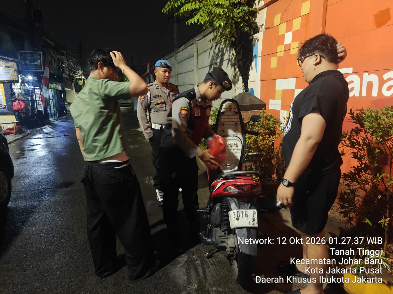 Persempit Ruang Gerak Kejahatan Malam Hari, Polsek Johar Baru Sisir Sejumlah Jalur Rawan