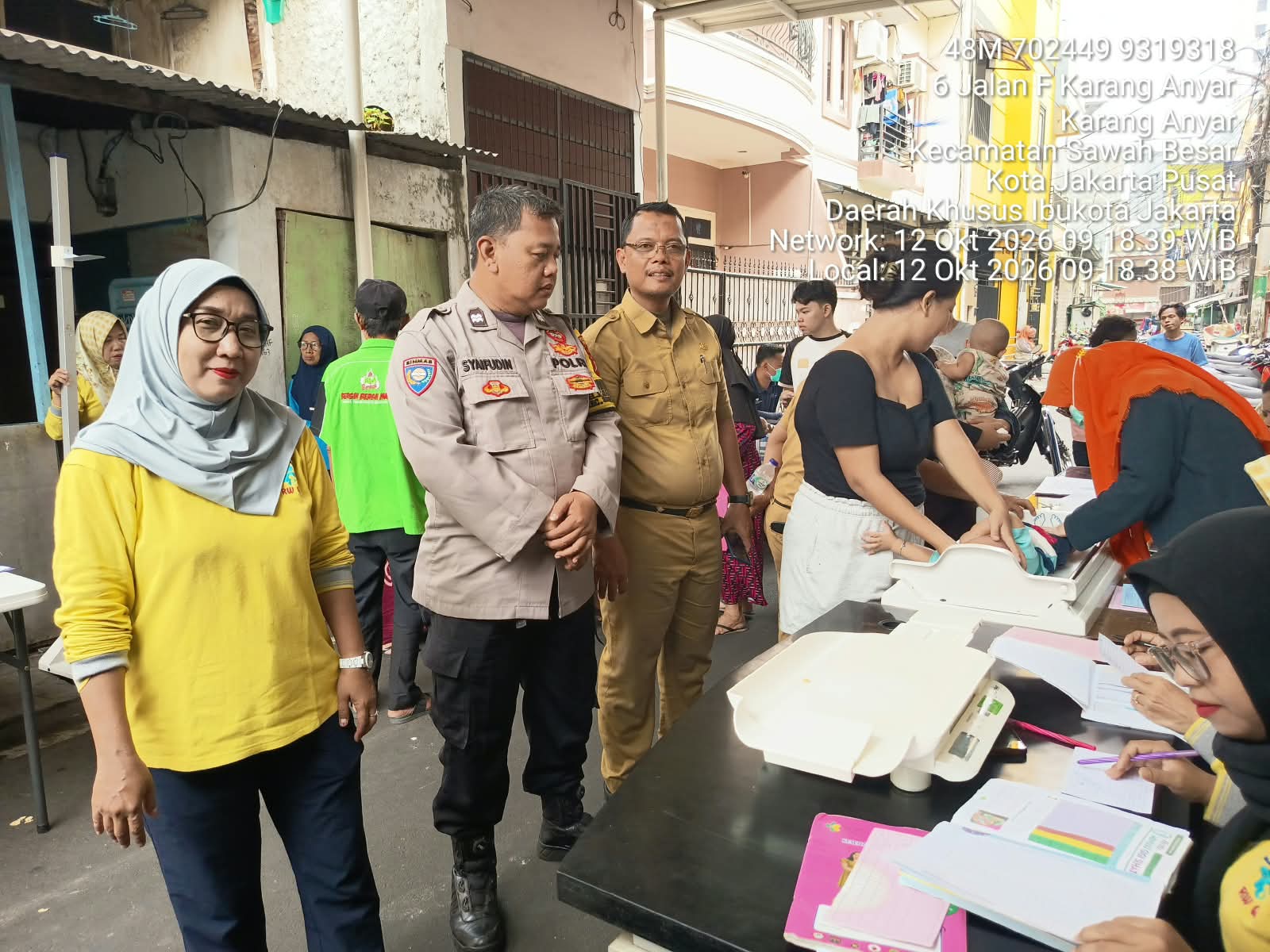 Polri Peduli Kesehatan, Bhabinkamtibmas Pantau Posyandu Balita dan Lansia di Karang Anyar