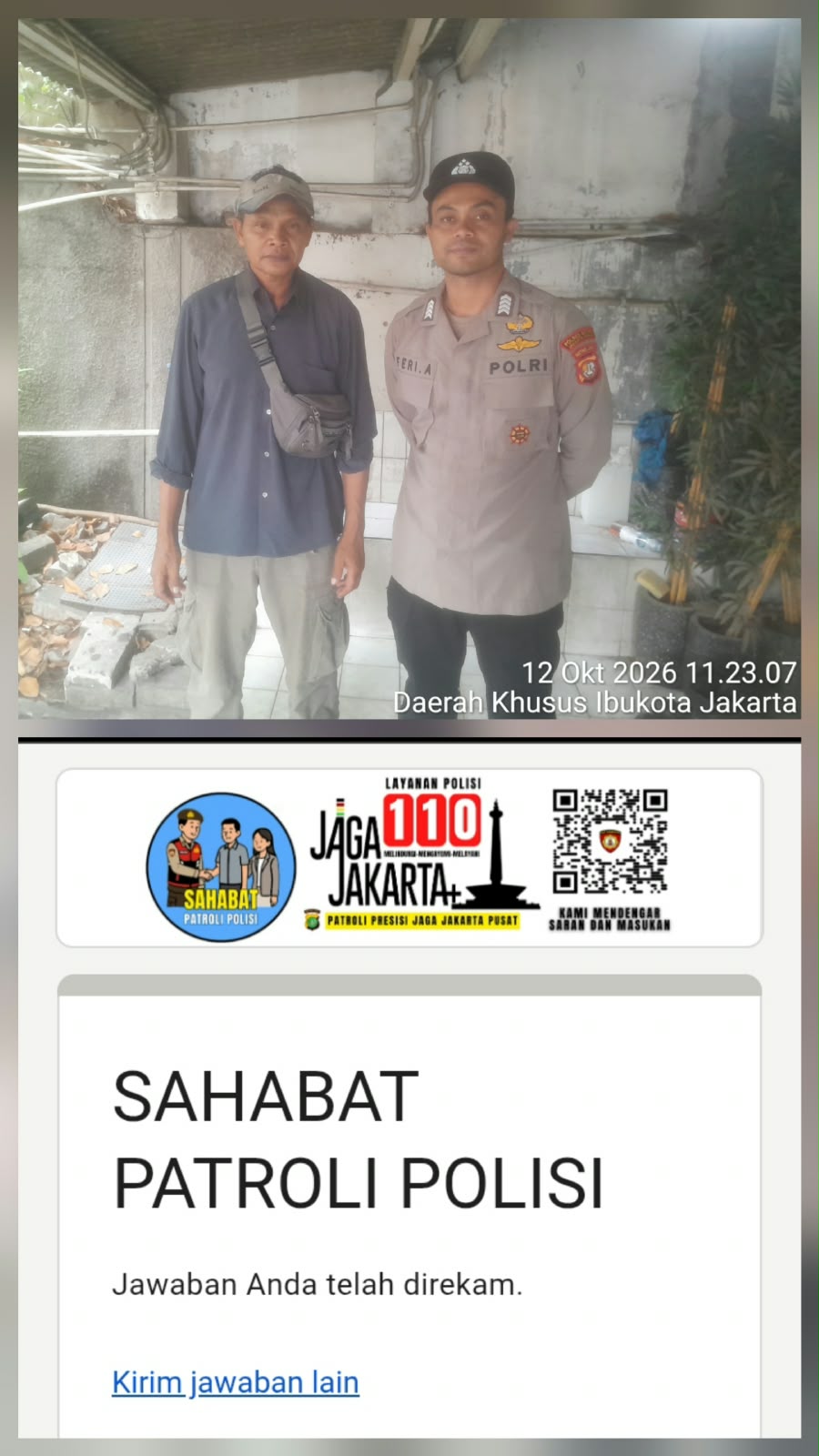 Tingkatkan Keamanan Wilayah, Polsek Metro Gambir Gelar Patroli Strong Point dan Sahabat Polisi di Cideng