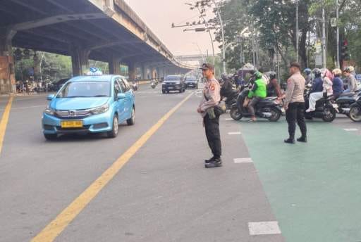 Strong Point Sore, Polsek Cempaka Putih Optimalkan Pelayanan Pengguna Jalan