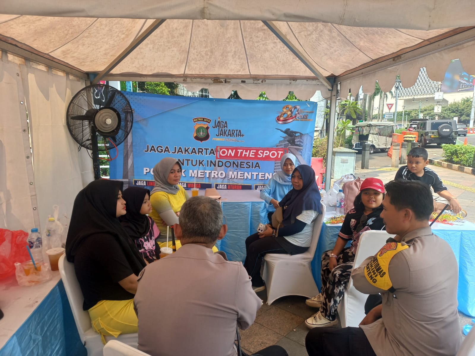 Polisi Hadir di Tengah Warga Cikini, Program Kerja Melayani Jakarta Perkuat Keamanan