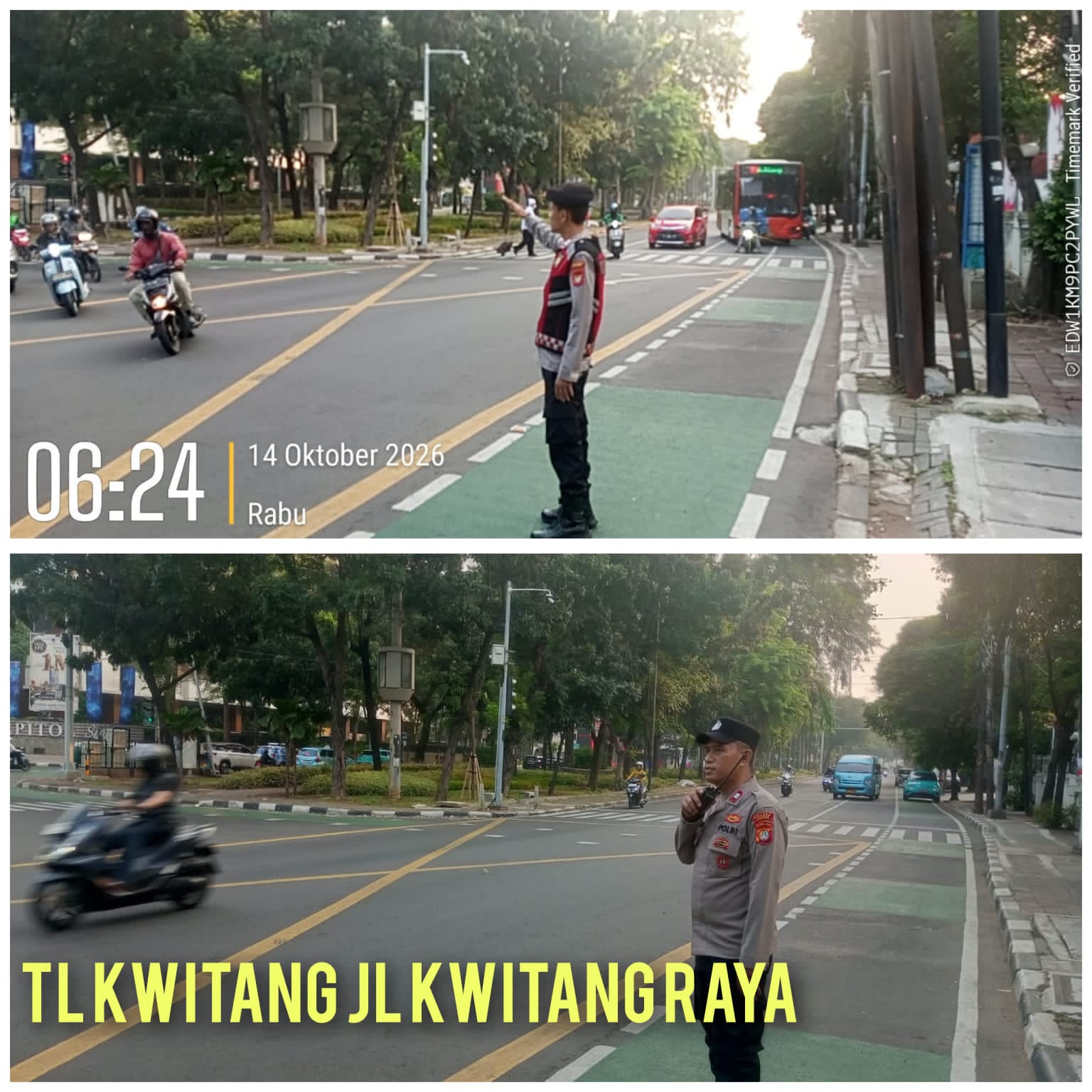 Polsek Senen Gelar Strong Point Pagi dan Sore, Atur Lalu Lintas di Sejumlah Titik Jakarta Pusat