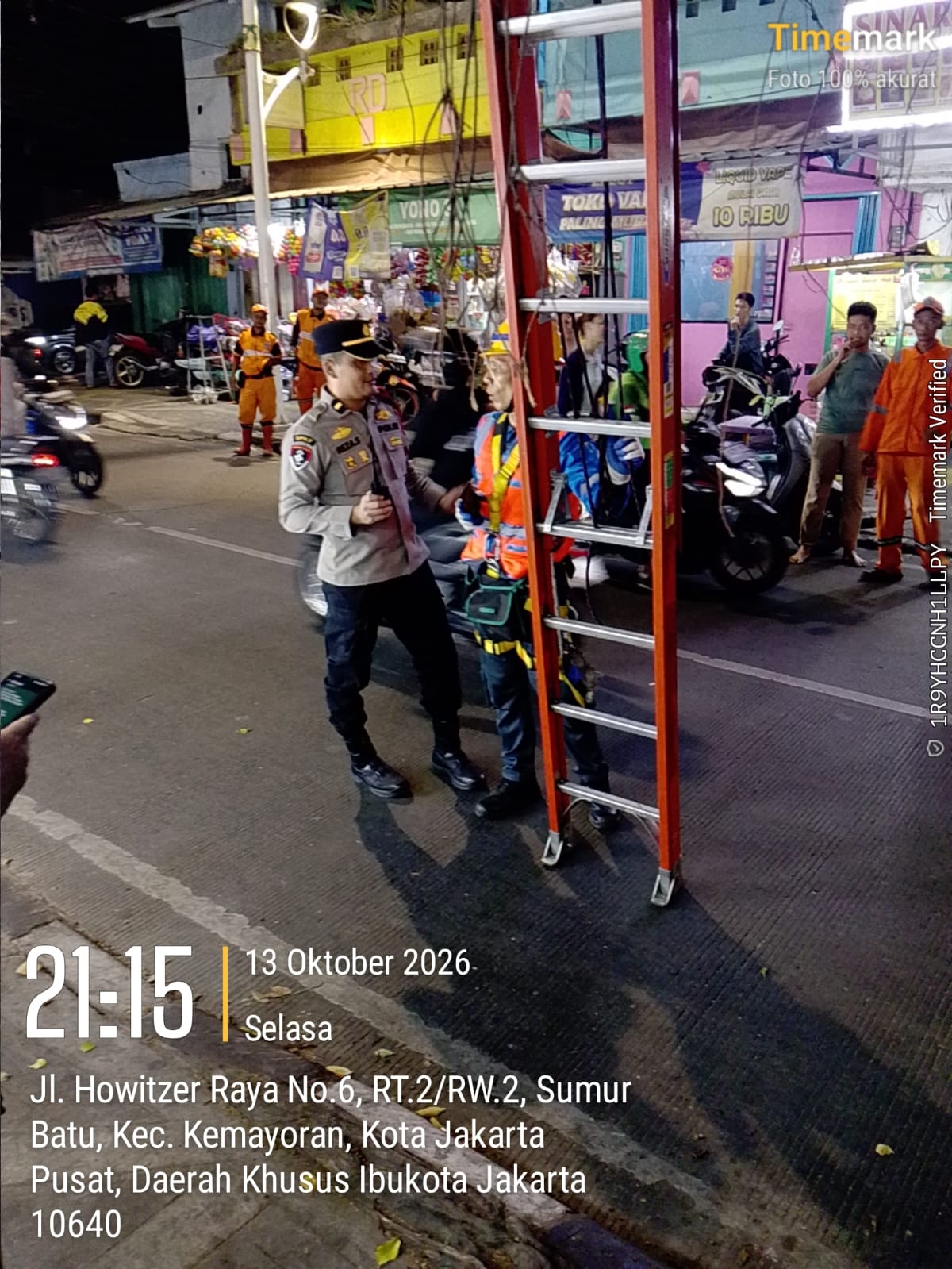 Respons Cepat, Pelayanan Nyata: Polsek Kemayoran Tindaklanjuti Laporan Kebakaran melalui 110