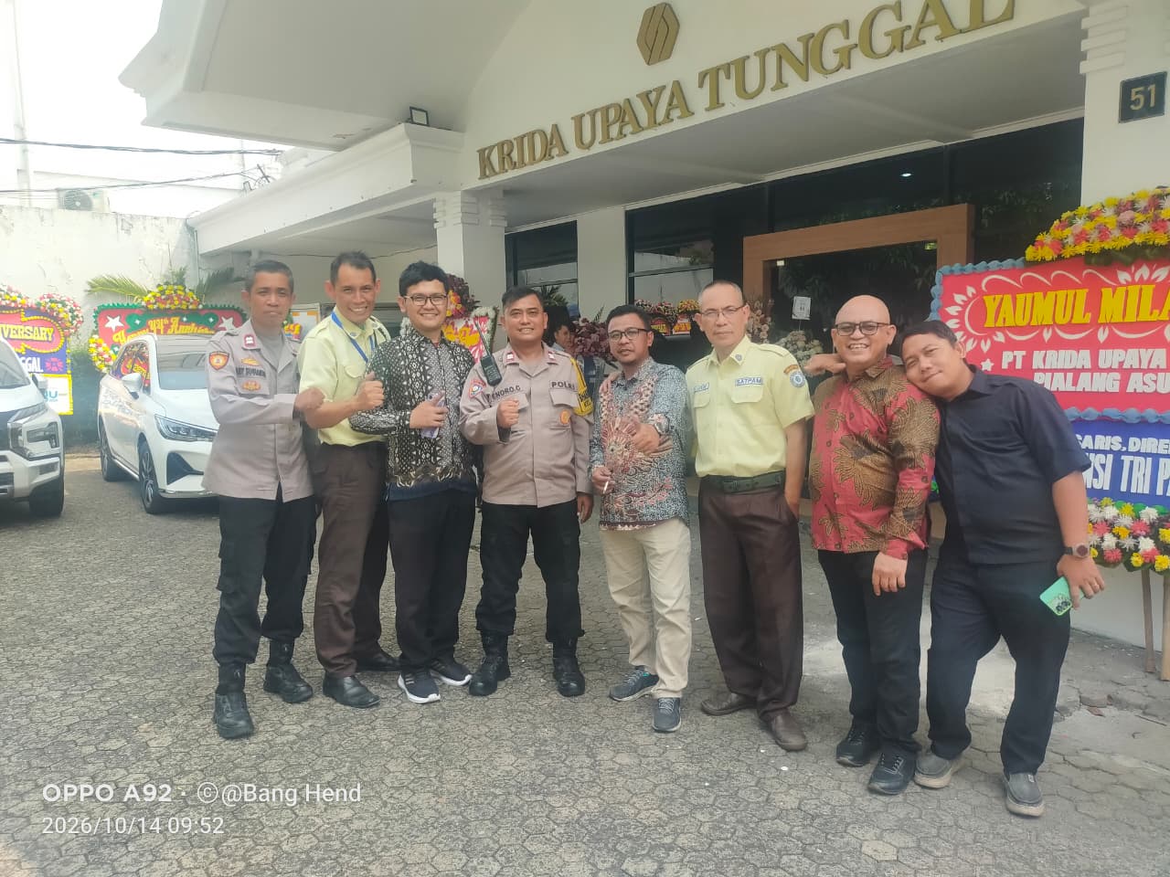 Polsek Senen Sambangi Kantor Krida Upaya Tunggal, Antisipasi Gangguan Kamtibmas