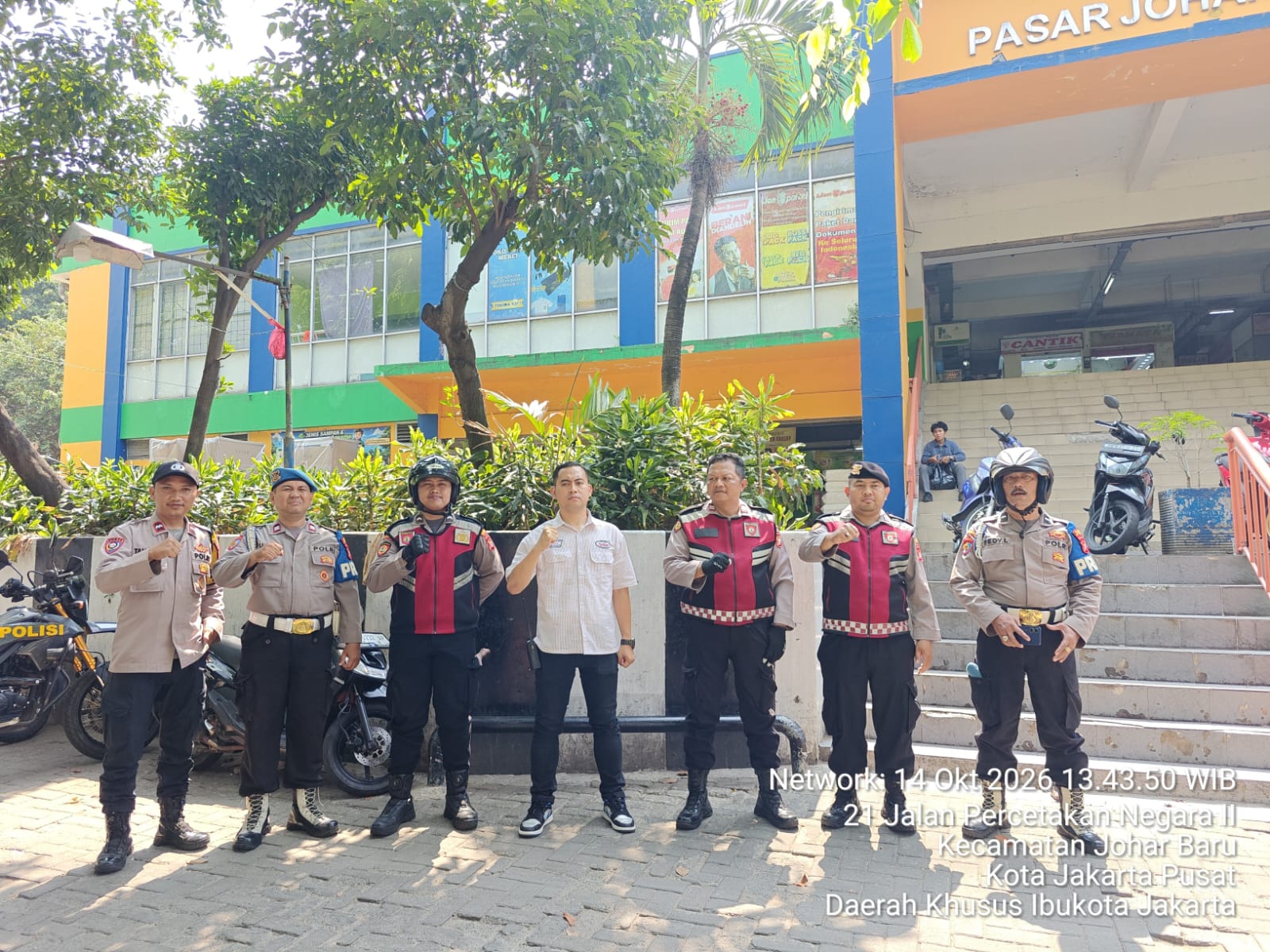 Antisipasi Kejahatan dan Tawuran, Polsek Johar Baru Gelar Patroli Cipta Kondisi Siang Hari