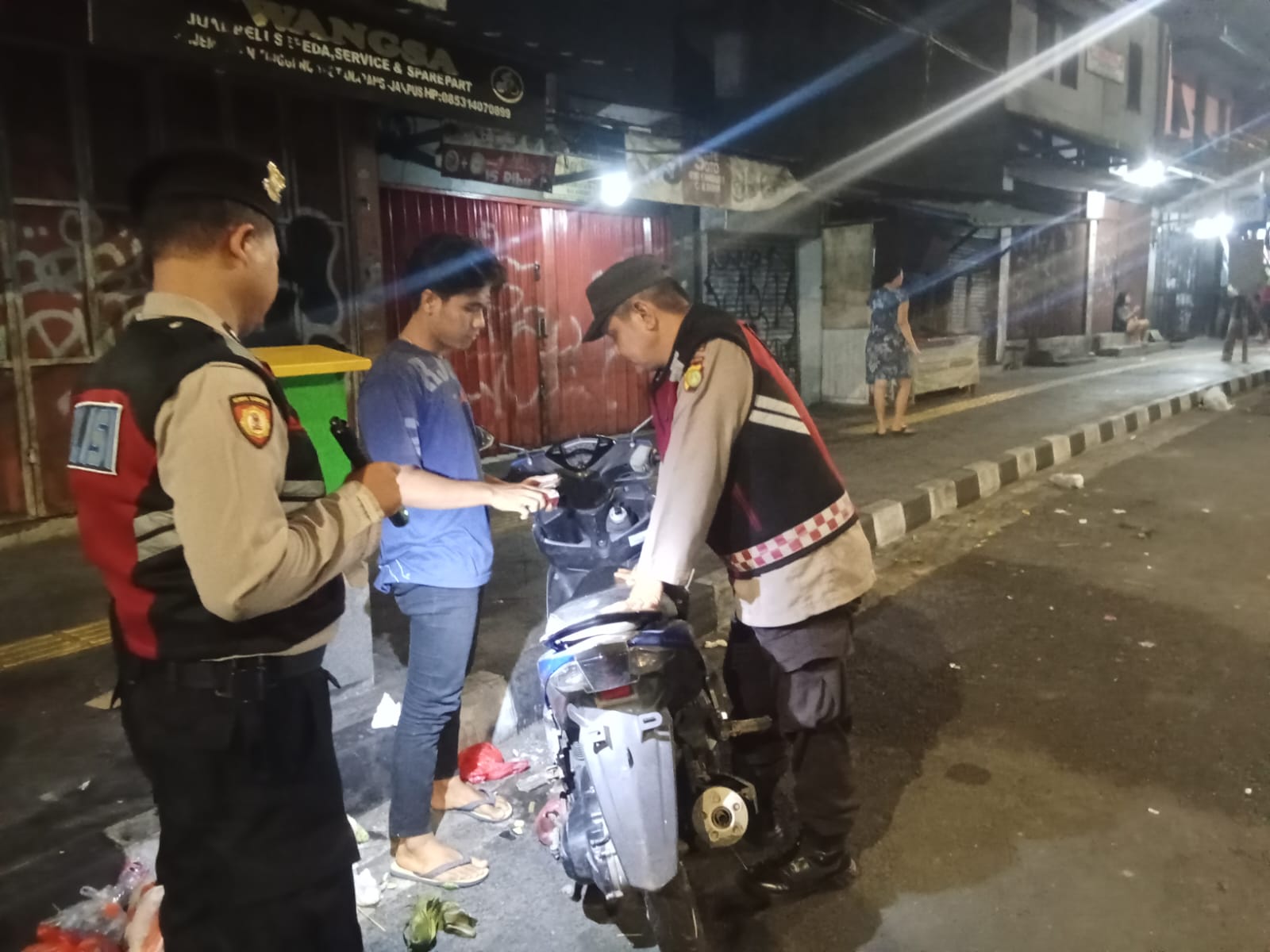 Hadirkan Rasa Aman bagi Masyarakat, Polsek Metro Tanah Abang Gelar Operasi Cipta Kondisi