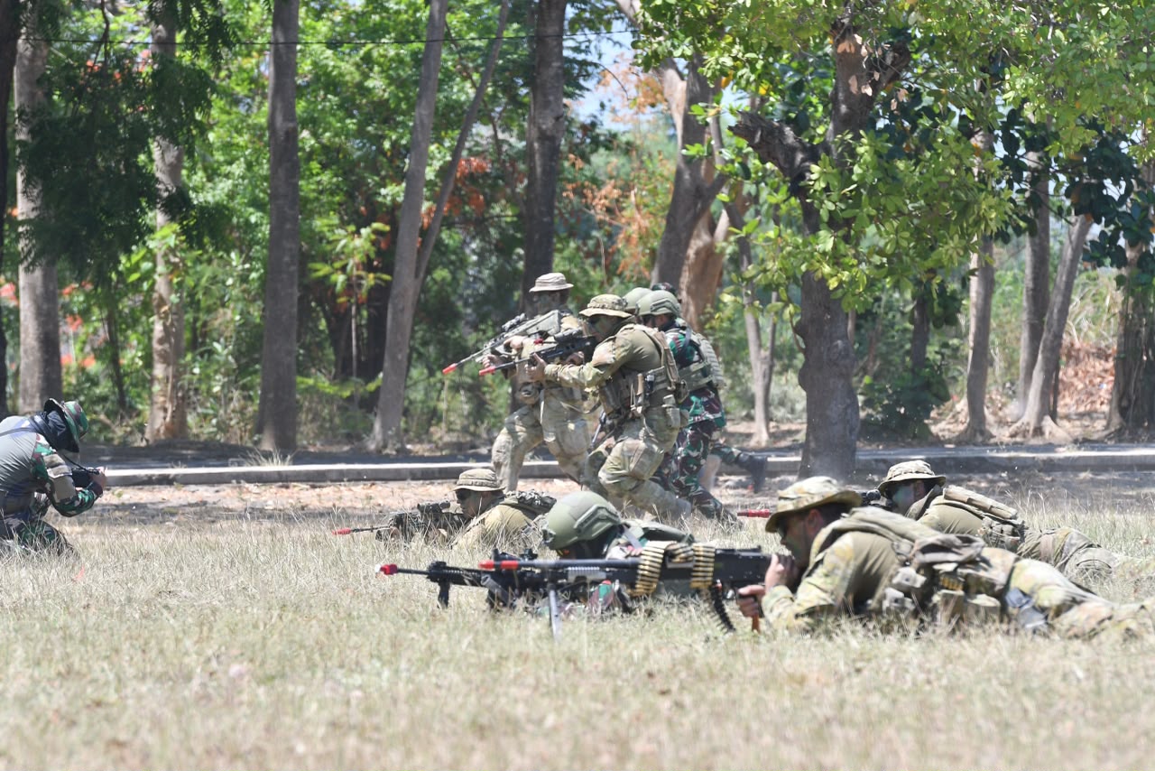 TNI–ADF Laksanakan Latihan _Move Patrol_ dan _Ambush_, Tingkatkan Kemampuan Taktis di Keris Woomera 2026