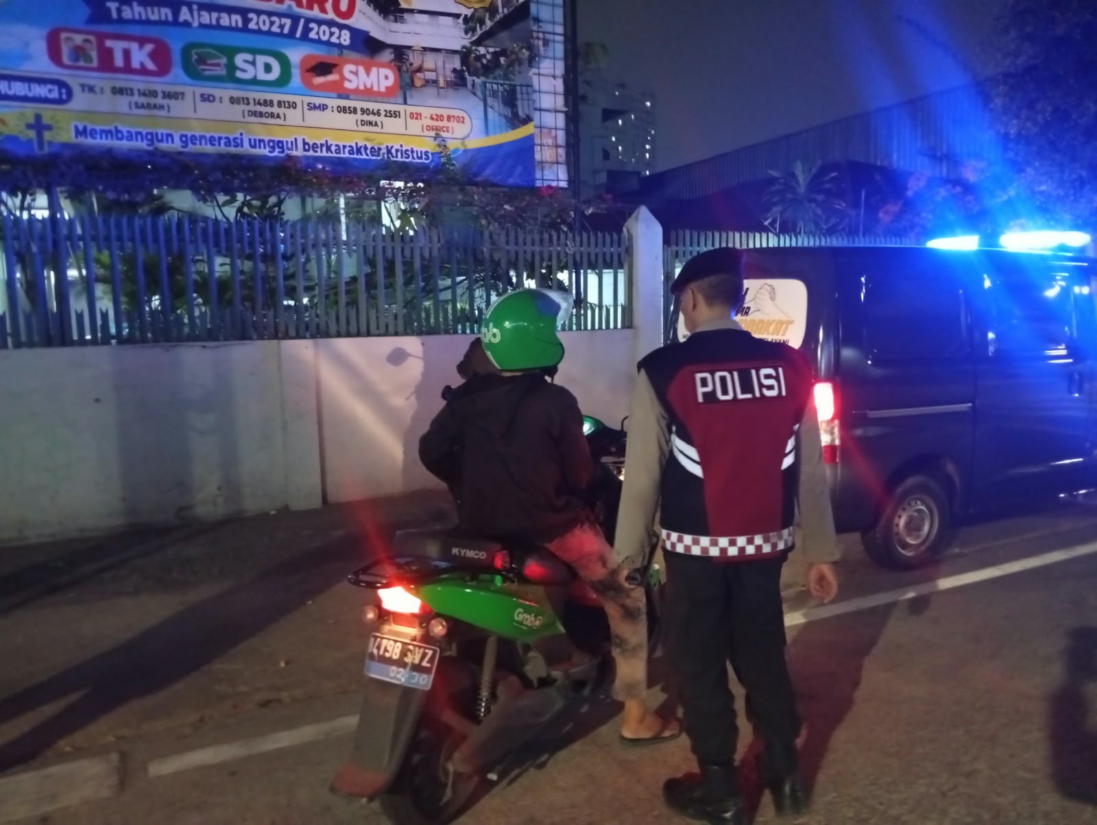 Polsek Cempaka Putih Intensifkan Razia, Jaga Keamanan Wilayah Tetap Kondusif