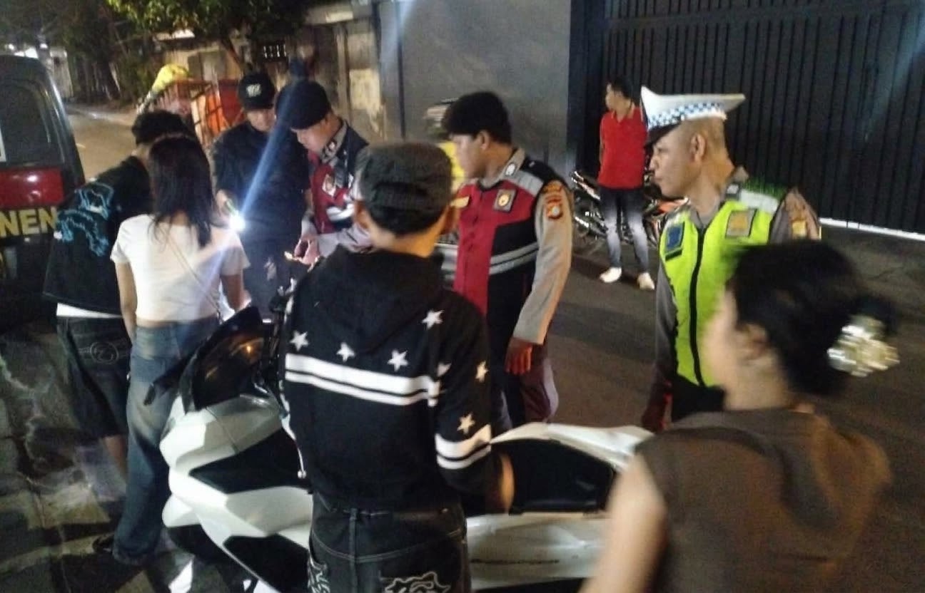 Polsek Senen Gelar Operasi Kejahatan Jalanan Dini Hari, Sasar Geng Motor hingga Balap Liar
