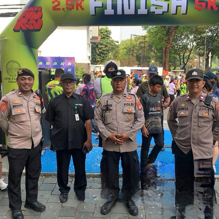 Polsek Metro Menteng Kawal Paulus Fun Run, 300 Pelari Ikuti Kegiatan Dengan Aman dan Kondusif