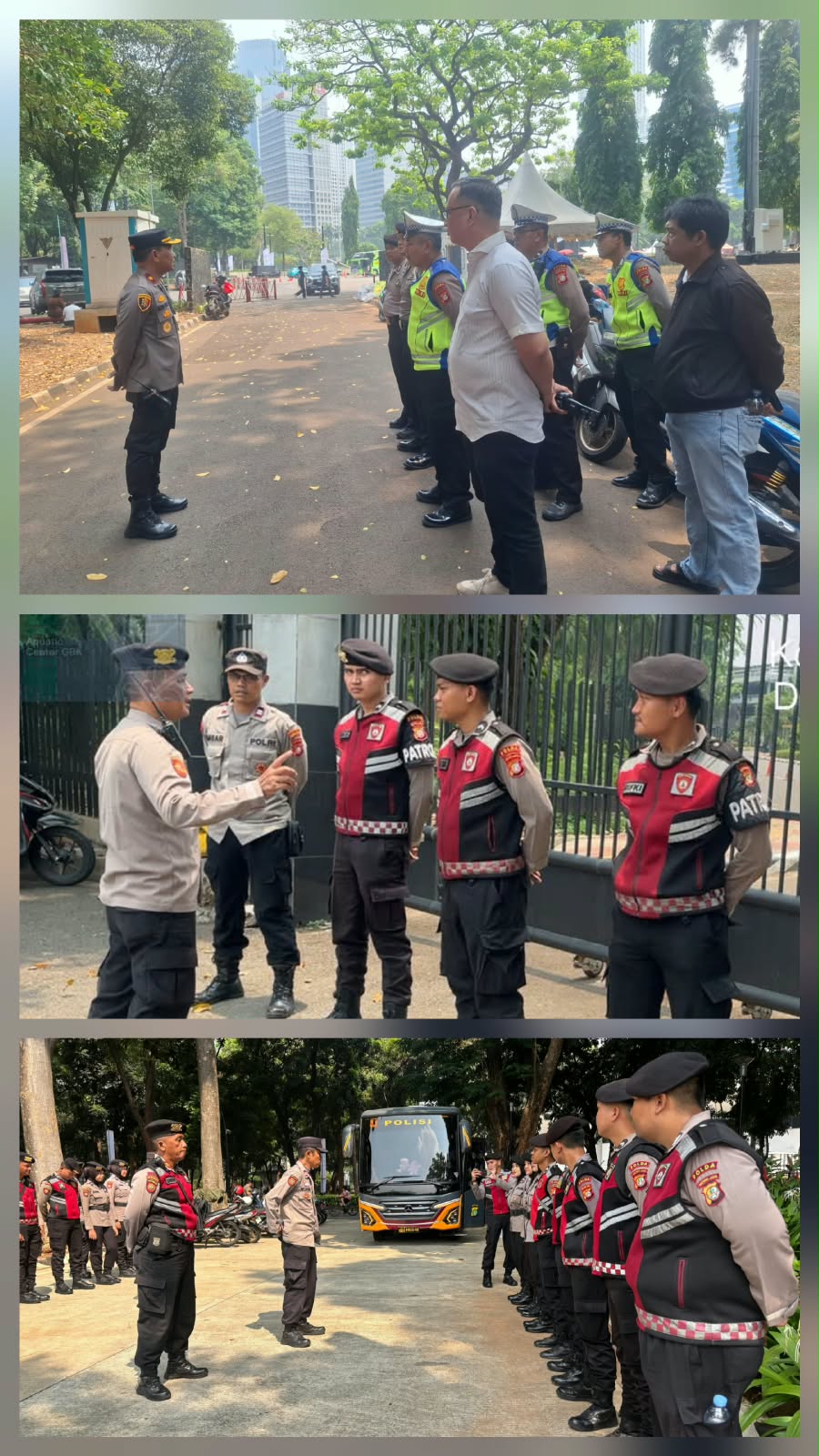 Polsek Senen Perkuat Pengamanan HUT HKBP ke-165 dan Pertandingan Women League di Senayan