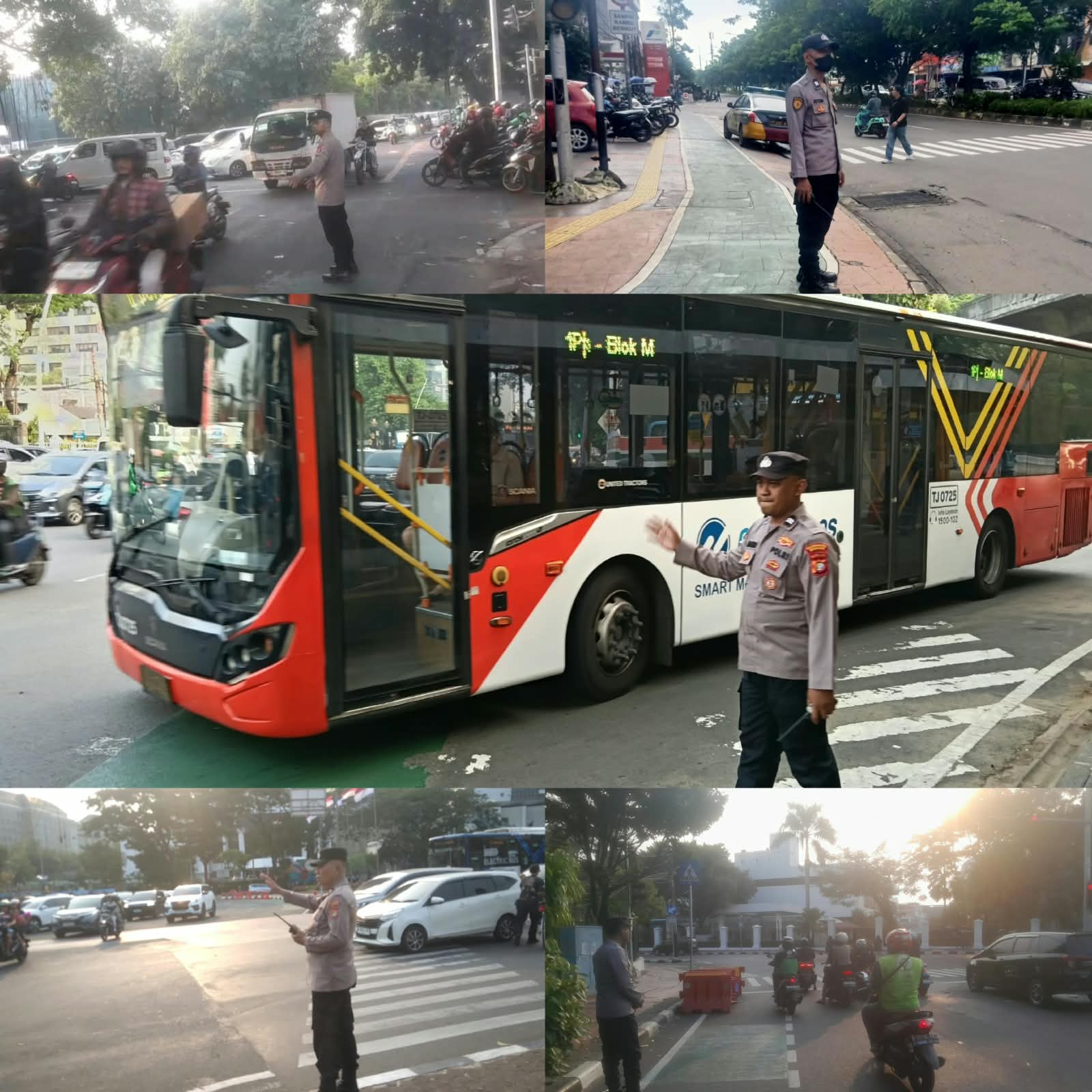 Polsek Metro Gambir Gelar Pelayanan Strong Point Sore Hari, Arus Lalu Lintas Terpantau Lancar  JAKARTA PUSAT – Jajaran Kepolisian Sektor (Polsek) Metro Gambir, di bawah naungan Polres Metro Jakarta Pusat, melaksanakan kegiatan pelayanan pengaturan arus lalu lintas sore hari (Strong Point) pada Minggu, 18 Oktober 2026.   Kegiatan yang dimulai sejak pukul 16.00 WIB hingga selesai ini bertujuan untuk mengantisipasi kepadatan volume kendaraan serta menjaga ketertiban di titik-titik rawan kemacetan.  Atas arahan Kapolres Metro Jakarta Pusat, Kombes Pol. Dr. Renold E.P. Hutagalung, S.E., S.I.K., M.Si., M.H., Polsek Metro Gambir menerjunkan sejumlah personel di lima titik strategis (Traffic Light / TL): • TL Holanbekri: Pengamanan dikawal oleh Unit Patko 1012 di bawah pimpinan Brigadir Fery. • TL Pecenongan: Pengaturan lalu lintas dijaga oleh Unit Patko 1013 yang dipimpin Aiptu Istomo. • TL Batu (A6): Penjagaan dilakukan oleh jajaran Polsubsektor Monti yang dipimpin Aiptu Eko Endro. • TL B2: Pengamanan wilayah dipimpin oleh Aiptu Porwanto dari Polsubsektor Merbar. • TL Veteran 3: Pemantauan arus lalu lintas dikawal oleh Unit Patko 1011 di bawah pimpinan Aiptu Suwarlan.  Hingga kegiatan berakhir, dilaporkan situasi arus lalu lintas di seluruh wilayah hukum Polsek Metro Gambir dan sekitarnya berjalan dengan aman, tertib, dan lancar tanpa adanya kendala yang berarti.
