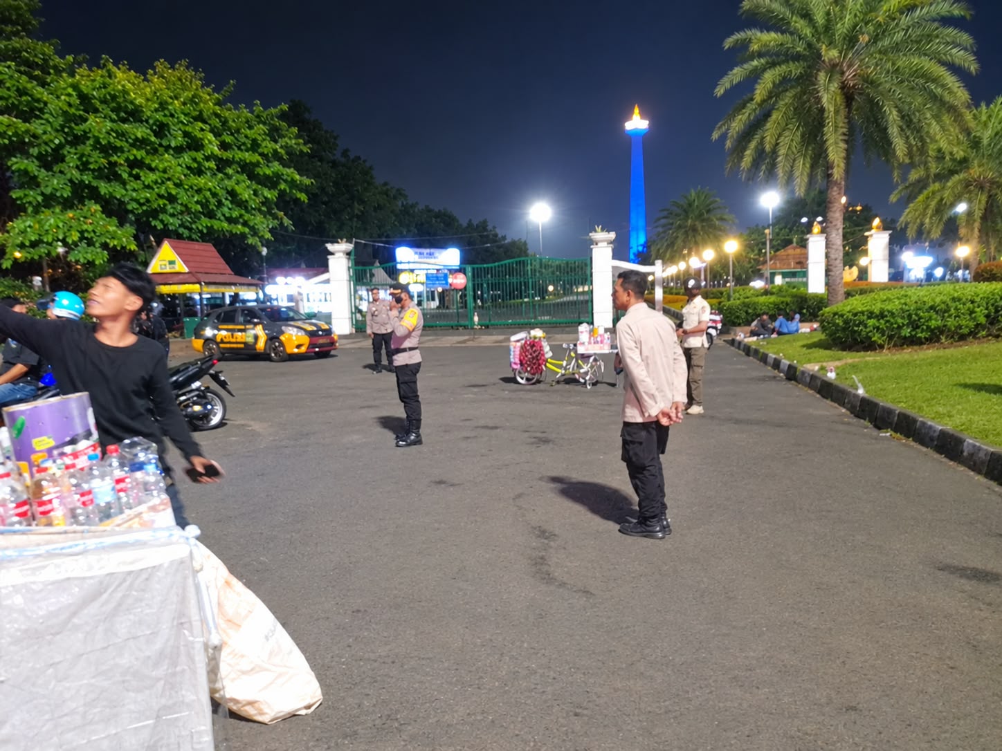 Antisipasi Balap Liar dan Kejahatan Jalanan, 3 Pilar Kec. Gambir Gelar Patroli Malam Skala Sedang