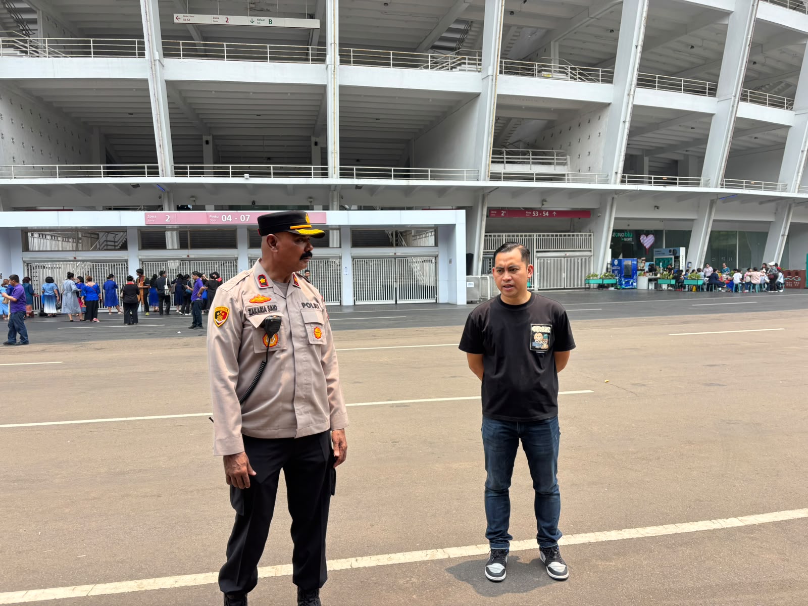 Kapolsek Johar Baru Pimpin Apel Pelayanan Pengamanan HUT ke-165 HKBP di GBK