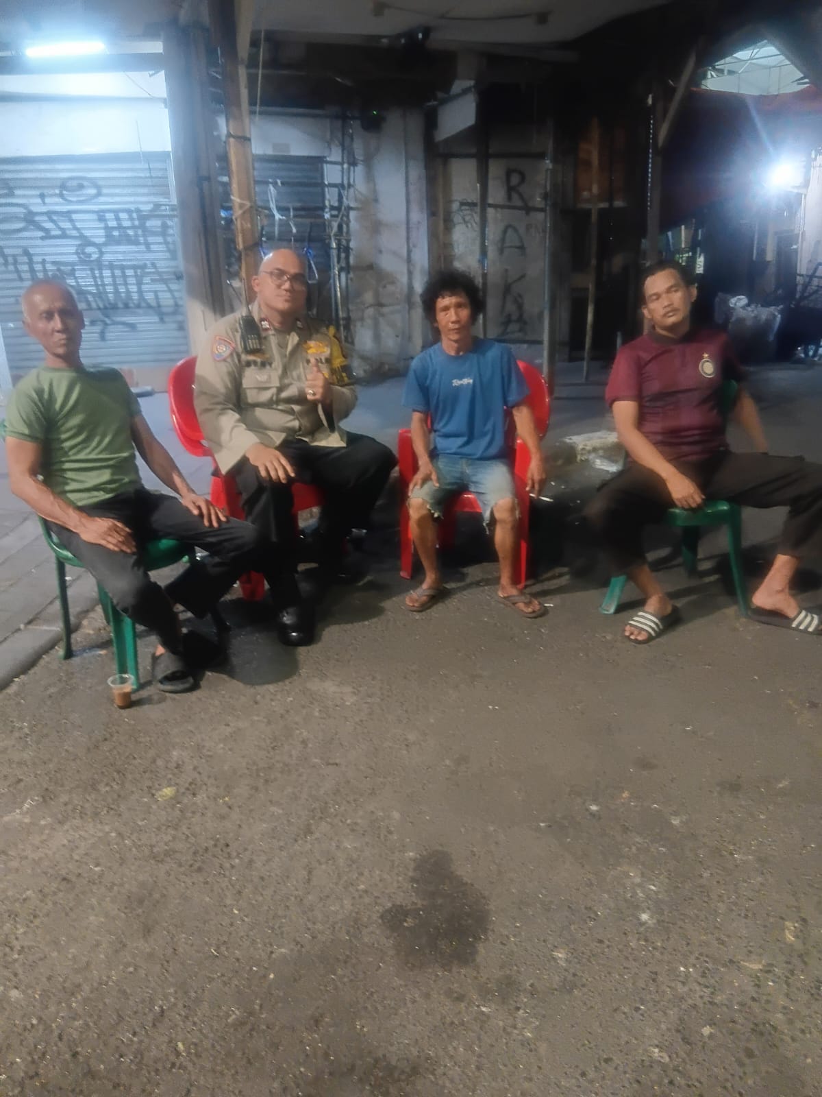 Pererat Kedekatan dengan Warga, Bhabinkamtibmas Kampung Bali Gelar Kumpul Bareng