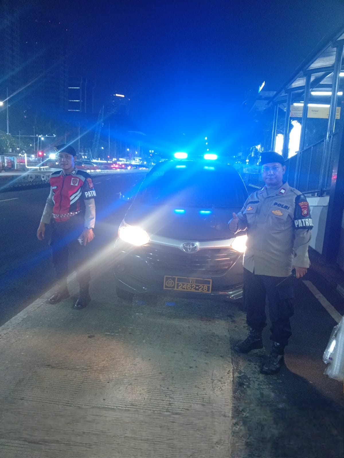 Persempit Ruang Gerak Pelaku Kejahatan, Polsek Metro Menteng Gelar Patroli Dini Hari