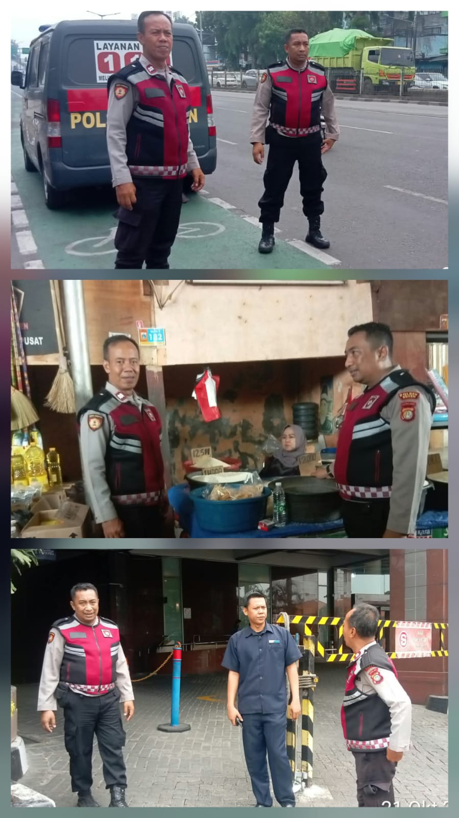 Polsek Senen Gelar Patroli Antisipasi 3 Cepu dan Sambangi Objek Vital di Jakarta Pusat