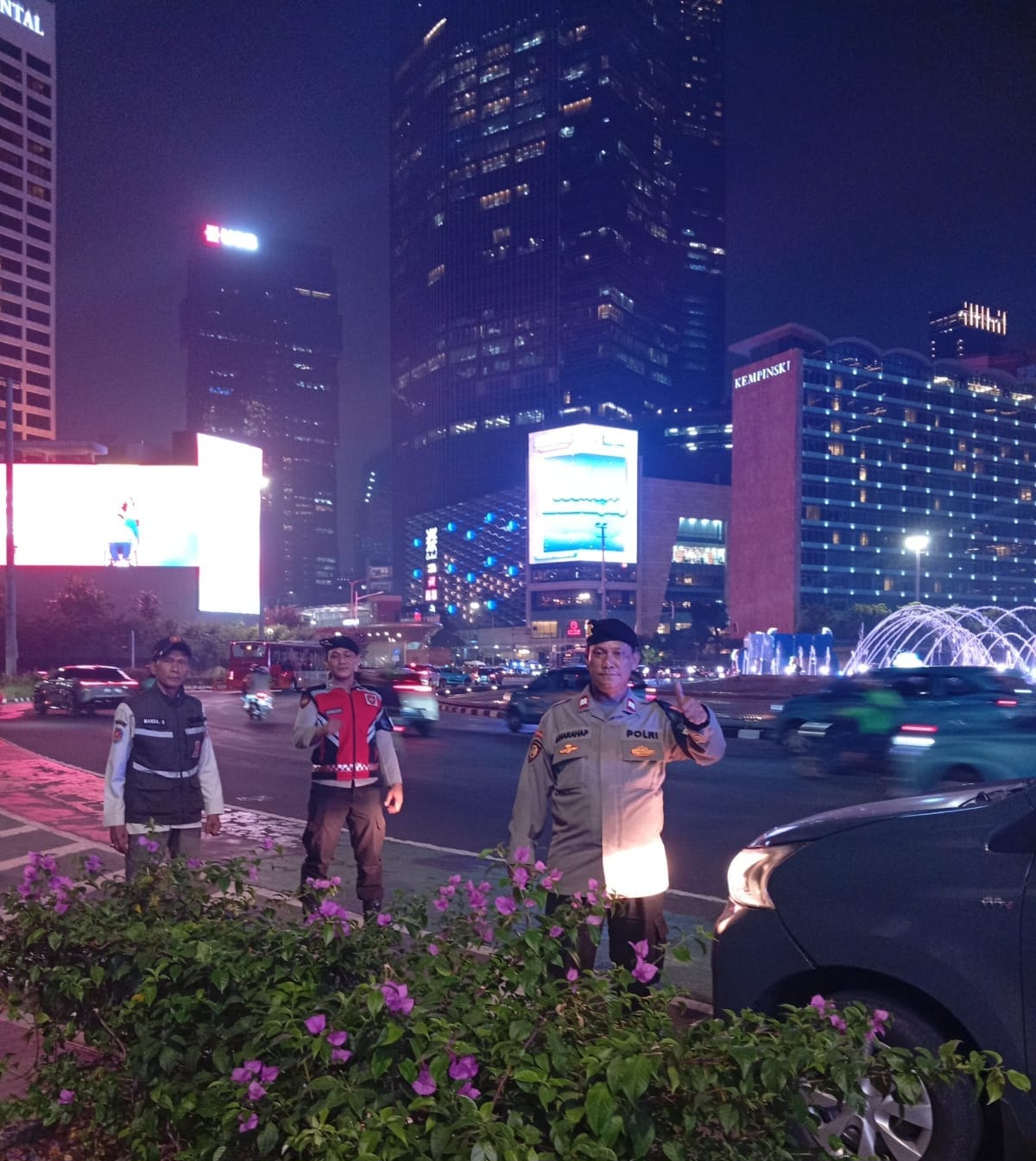 Patroli Blue Light Polsek Metro Menteng Sisir Titik Rawan Kejahatan, Situasi Malam Tetap Kondusif