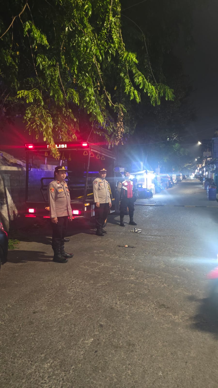 Cegah Tawuran Dan Kejahatan Malam, Personel Polsek Metro Tanah Abang Gelar Patroli Cipta Kondisi