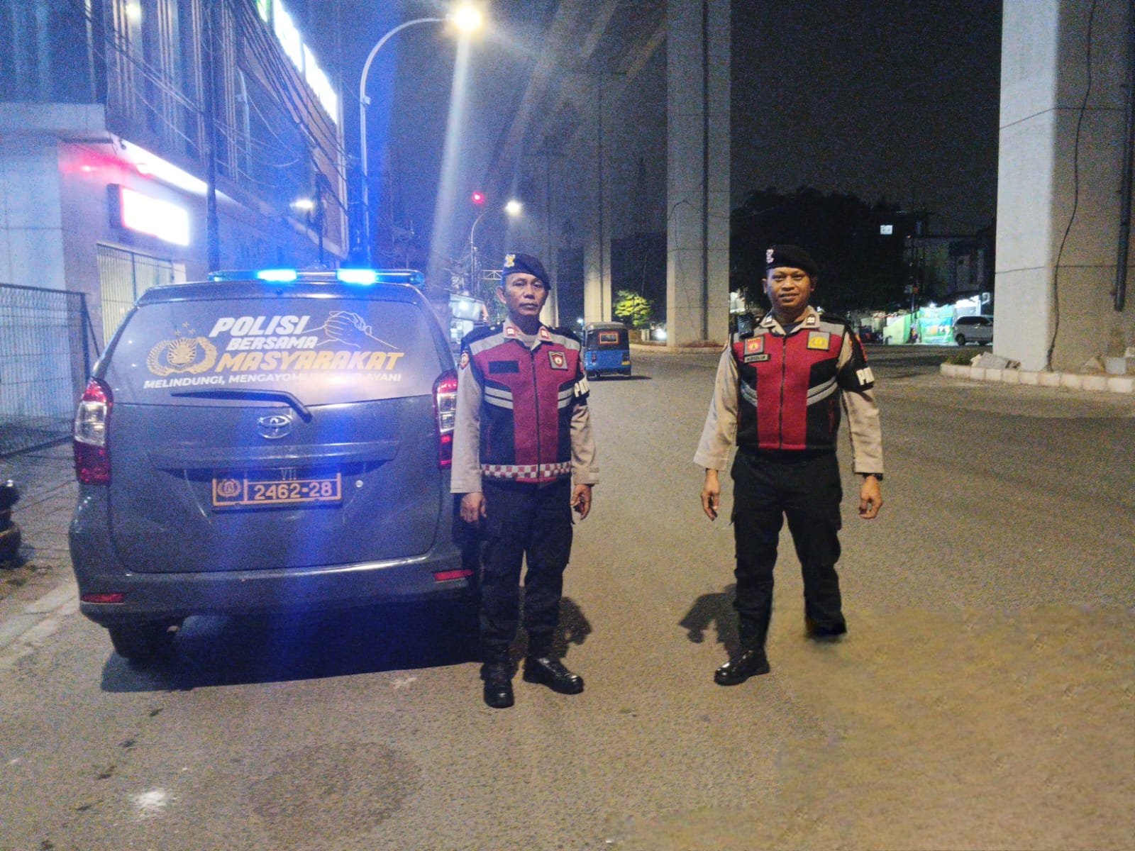 Patroli Blue Light Polsek Metro Menteng Sisir Titik Rawan Dini Hari, Cegah Tawuran dan Kejahatan Jalanan