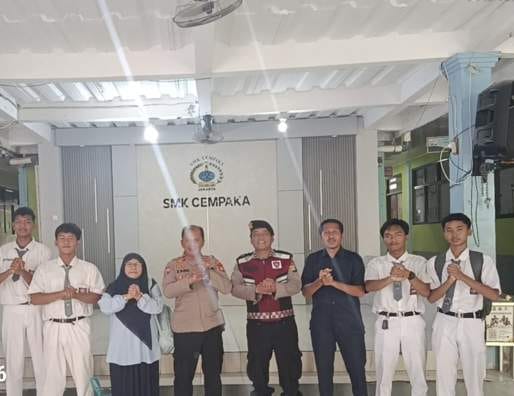 Polri Hadir di Sekolah, Polsek Cempaka Putih Ajak Pelajar Jauhi Perilaku Berisiko
