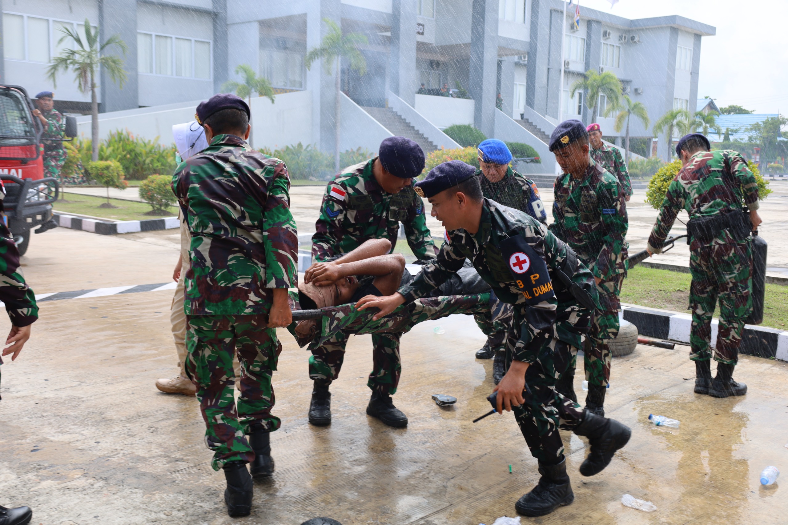 Ketangkasan dan Ketepatan Bertindak Menjadi Penentu, Simulasi Serangan Udara Uji Kesiapan Tempur Prajurit Lanal Dumai