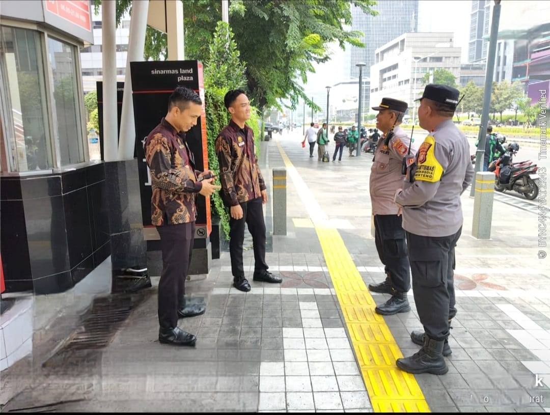 Perkuat Pengamanan Kawasan Thamrin, Polisi Ingatkan Satpam Sinar Mas Land Tingkatkan Kewaspadaan