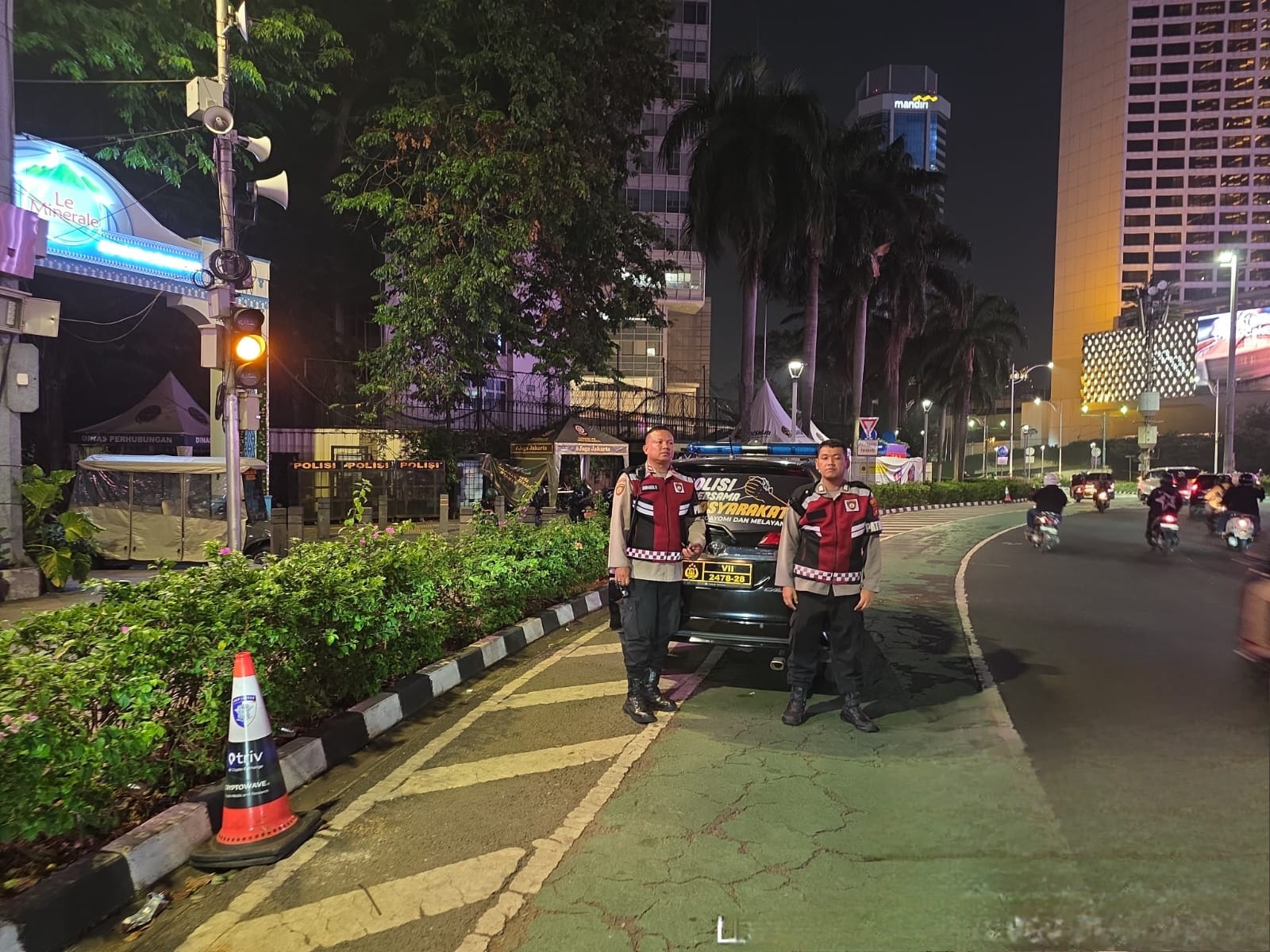 Menyusuri Jalur Strategis Ibu Kota, Patroli Blue Light Polsek Metro Menteng Perkuat Antisipasi Kejahatan Malam
