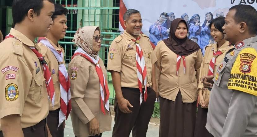 Sambangi SMA Taman Madya V, Polsek Cempaka Putih Perkuat Pembinaan Generasi Muda