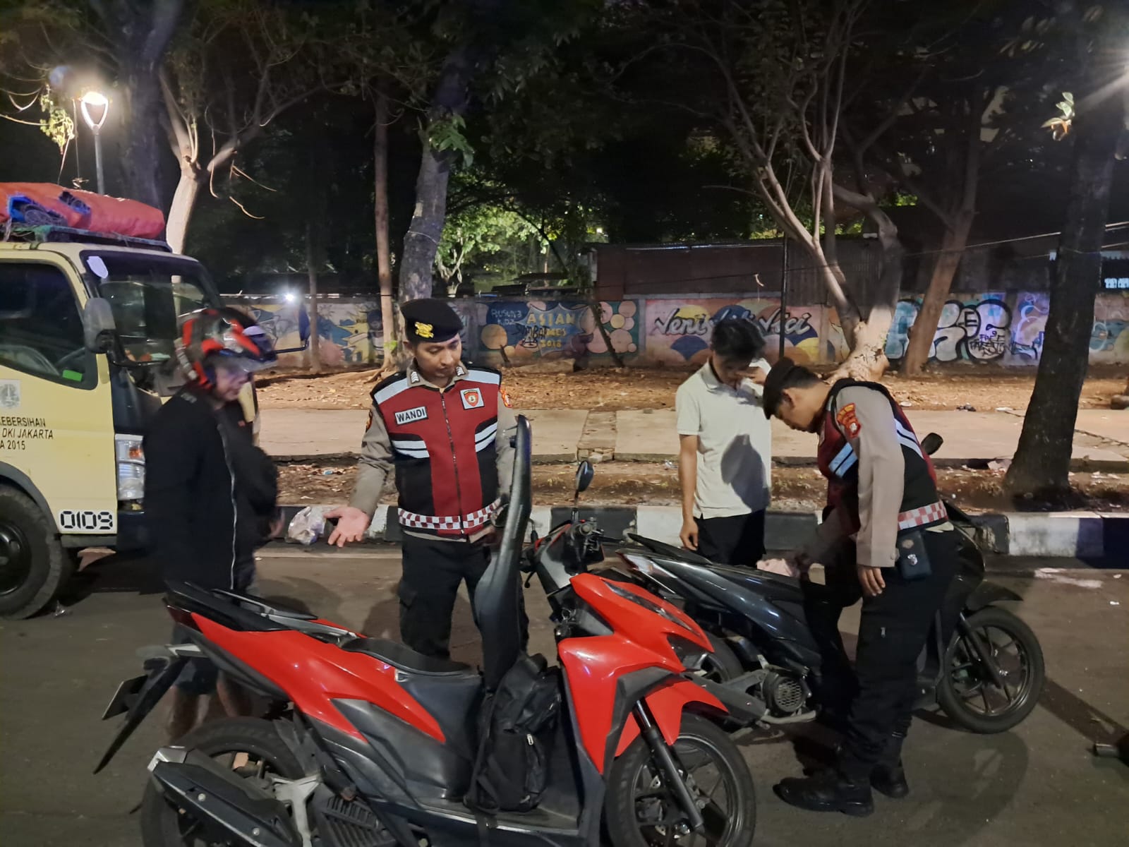 Wujudkan Rasa Aman bagi Masyarakat, Polsek Kemayoran Gencarkan Razia Stasioner Dini Hari