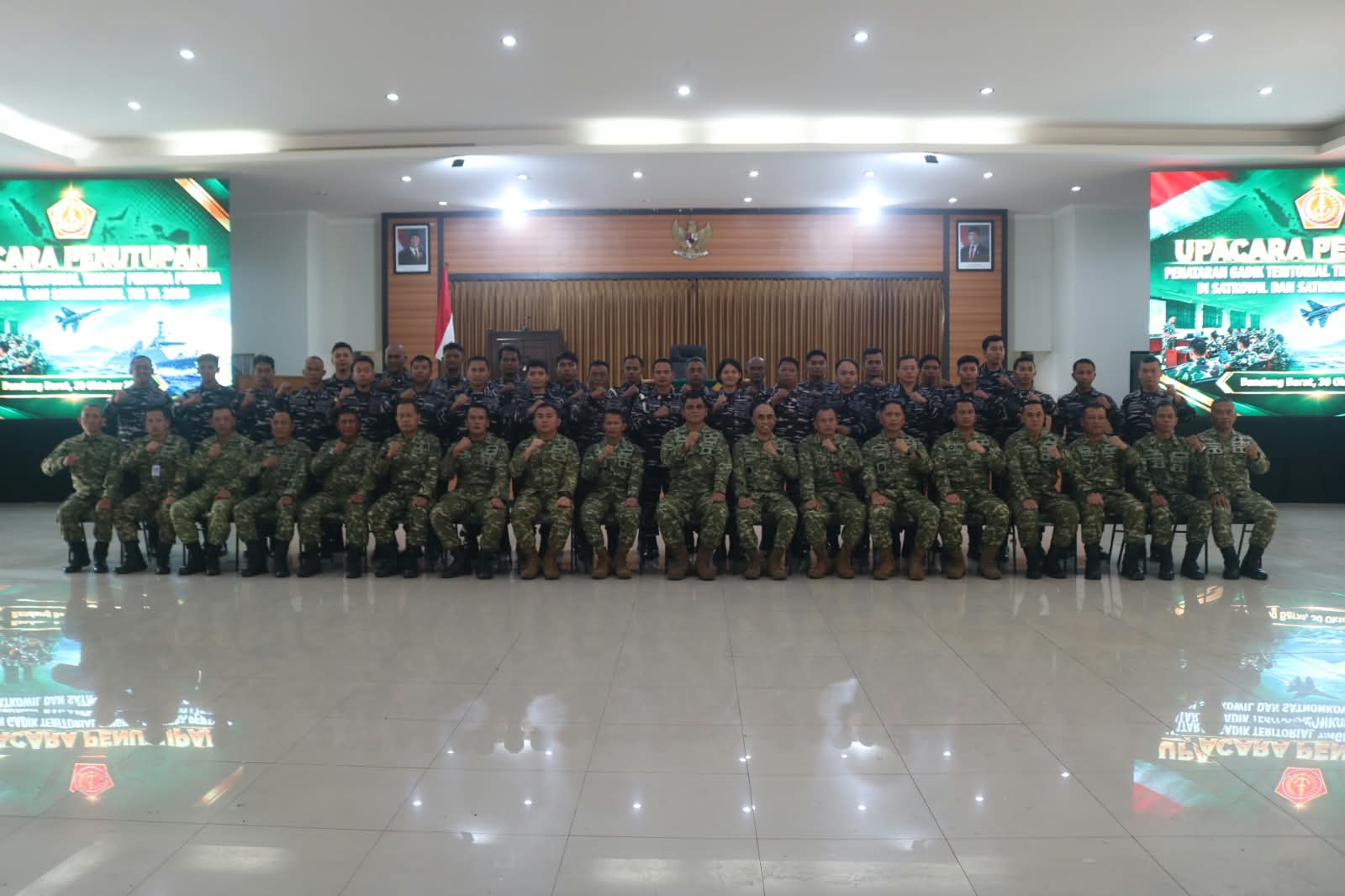 Dirpuanter Ster TNI Tutup Penataran Tenaga Pendidik Teritorial TA 2026