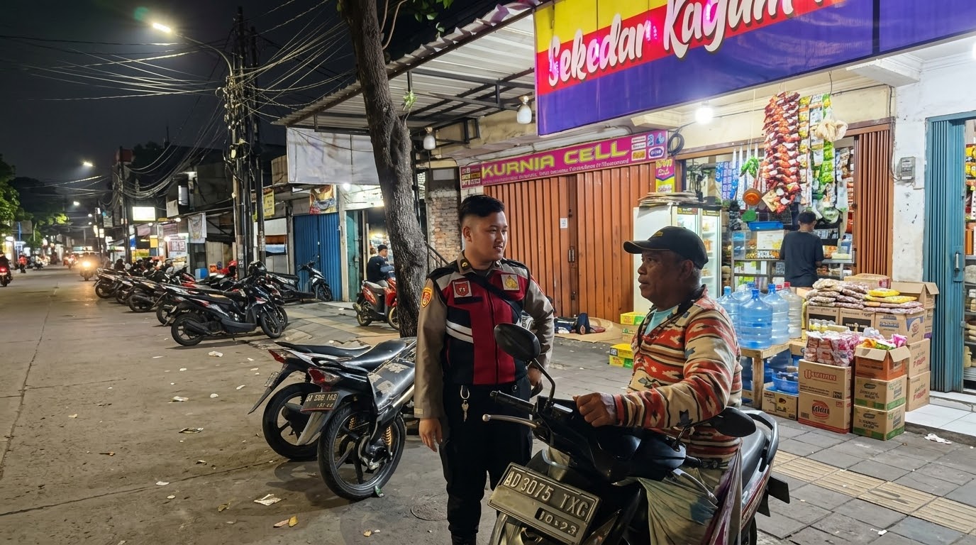 Patroli Dialogis, Polsek Johar Baru Ajak Warga Tingkatkan Kewaspadaan dan Kepedulian Lingkungan