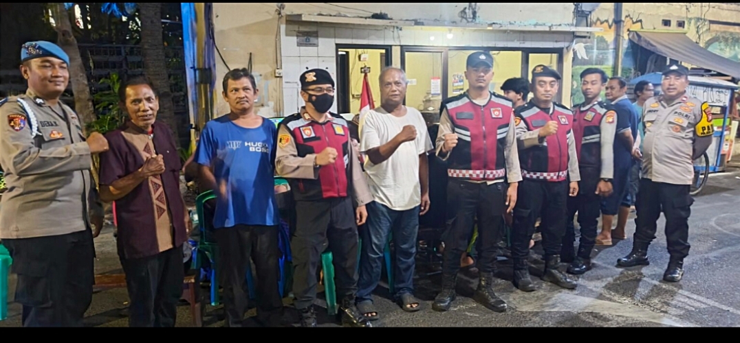 Monitoring Nobar Piala ASEAN, Polsek Johar Baru Jaga Situasi Tetap Kondusif